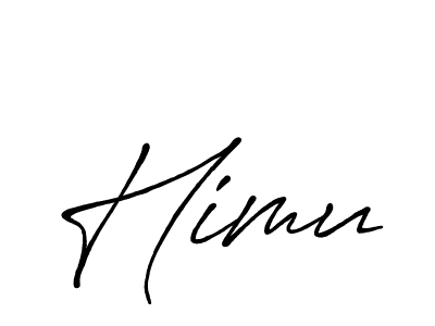 Make a beautiful signature design for name Himu. With this signature (Antro_Vectra_Bolder) style, you can create a handwritten signature for free. Himu signature style 7 images and pictures png