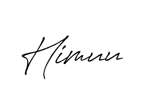 Himuu stylish signature style. Best Handwritten Sign (Antro_Vectra_Bolder) for my name. Handwritten Signature Collection Ideas for my name Himuu. Himuu signature style 7 images and pictures png