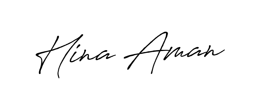 Once you've used our free online signature maker to create your best signature Antro_Vectra_Bolder style, it's time to enjoy all of the benefits that Hina Aman name signing documents. Hina Aman signature style 7 images and pictures png