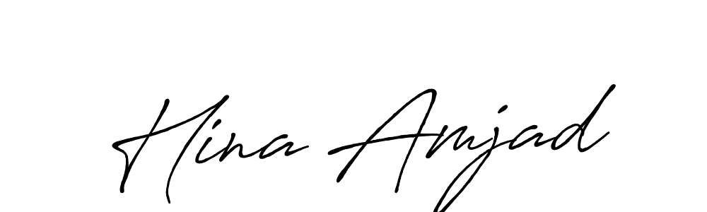 You can use this online signature creator to create a handwritten signature for the name Hina Amjad. This is the best online autograph maker. Hina Amjad signature style 7 images and pictures png