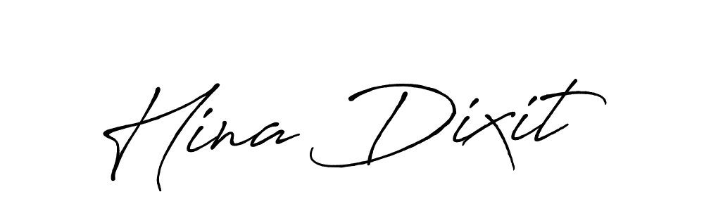 Make a beautiful signature design for name Hina Dixit. With this signature (Antro_Vectra_Bolder) style, you can create a handwritten signature for free. Hina Dixit signature style 7 images and pictures png