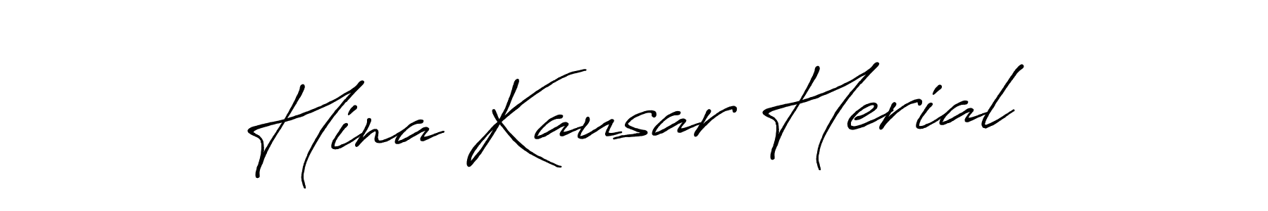 Make a beautiful signature design for name Hina Kausar Herial. Use this online signature maker to create a handwritten signature for free. Hina Kausar Herial signature style 7 images and pictures png