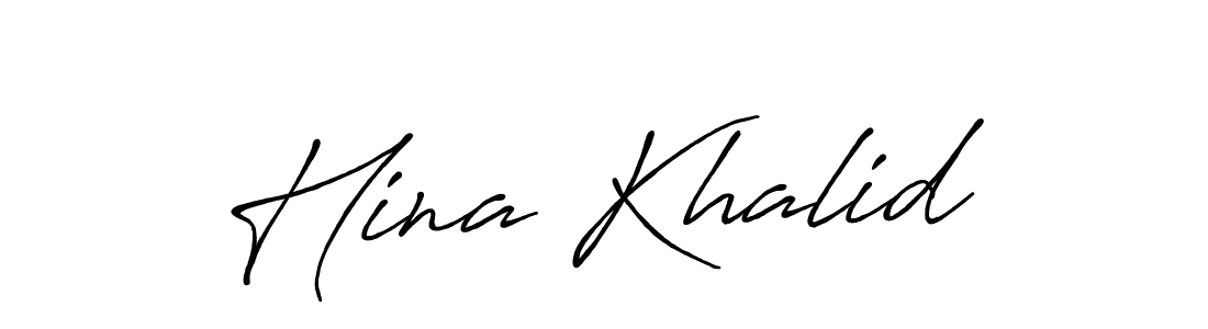 if you are searching for the best signature style for your name Hina Khalid. so please give up your signature search. here we have designed multiple signature styles  using Antro_Vectra_Bolder. Hina Khalid signature style 7 images and pictures png