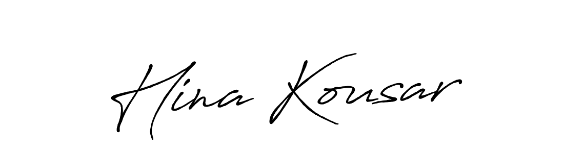 The best way (Antro_Vectra_Bolder) to make a short signature is to pick only two or three words in your name. The name Hina Kousar include a total of six letters. For converting this name. Hina Kousar signature style 7 images and pictures png