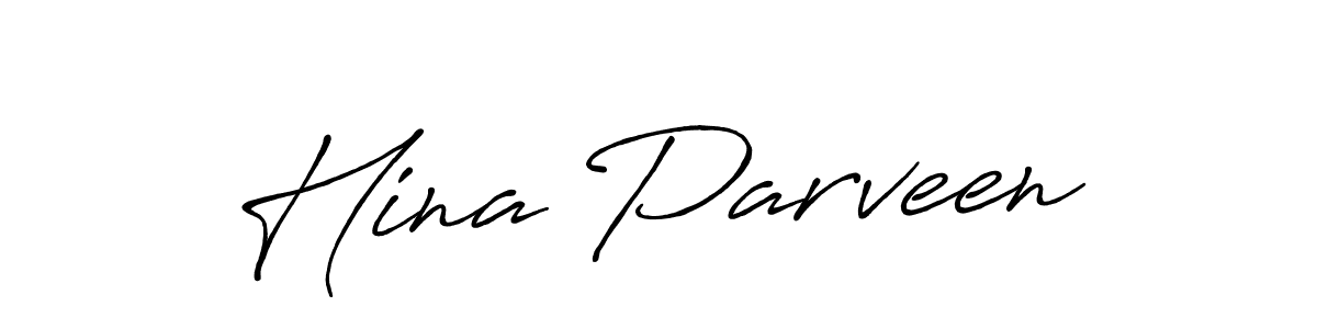 Also You can easily find your signature by using the search form. We will create Hina Parveen name handwritten signature images for you free of cost using Antro_Vectra_Bolder sign style. Hina Parveen signature style 7 images and pictures png
