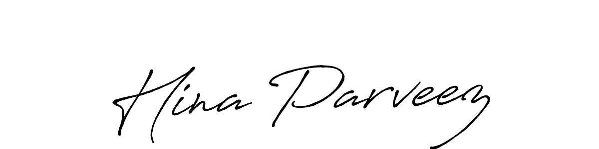 How to make Hina Parveez signature? Antro_Vectra_Bolder is a professional autograph style. Create handwritten signature for Hina Parveez name. Hina Parveez signature style 7 images and pictures png