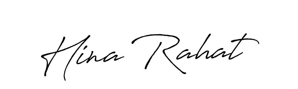 Make a beautiful signature design for name Hina Rahat. Use this online signature maker to create a handwritten signature for free. Hina Rahat signature style 7 images and pictures png