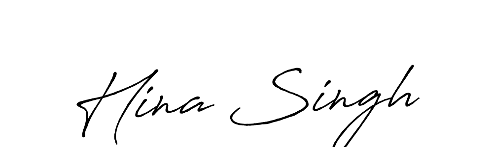 Use a signature maker to create a handwritten signature online. With this signature software, you can design (Antro_Vectra_Bolder) your own signature for name Hina Singh. Hina Singh signature style 7 images and pictures png