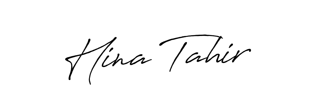 Similarly Antro_Vectra_Bolder is the best handwritten signature design. Signature creator online .You can use it as an online autograph creator for name Hina Tahir. Hina Tahir signature style 7 images and pictures png