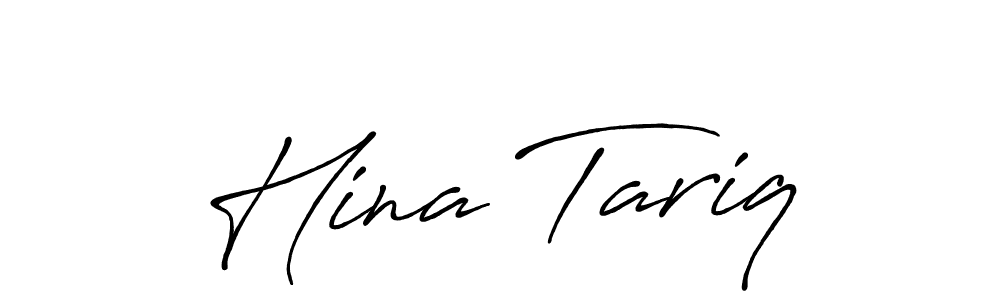 Design your own signature with our free online signature maker. With this signature software, you can create a handwritten (Antro_Vectra_Bolder) signature for name Hina Tariq. Hina Tariq signature style 7 images and pictures png