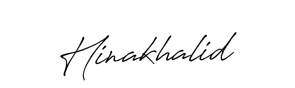 How to make Hinakhalid signature? Antro_Vectra_Bolder is a professional autograph style. Create handwritten signature for Hinakhalid name. Hinakhalid signature style 7 images and pictures png