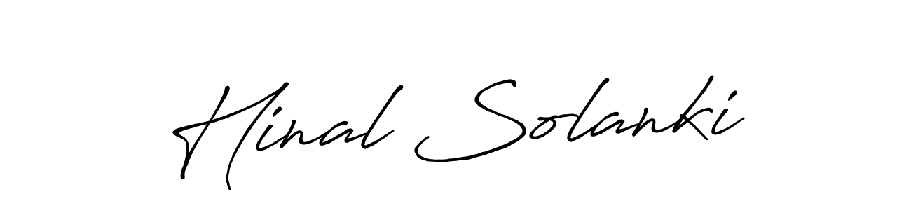 The best way (Antro_Vectra_Bolder) to make a short signature is to pick only two or three words in your name. The name Hinal Solanki include a total of six letters. For converting this name. Hinal Solanki signature style 7 images and pictures png