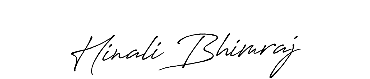 Hinali Bhimraj stylish signature style. Best Handwritten Sign (Antro_Vectra_Bolder) for my name. Handwritten Signature Collection Ideas for my name Hinali Bhimraj. Hinali Bhimraj signature style 7 images and pictures png