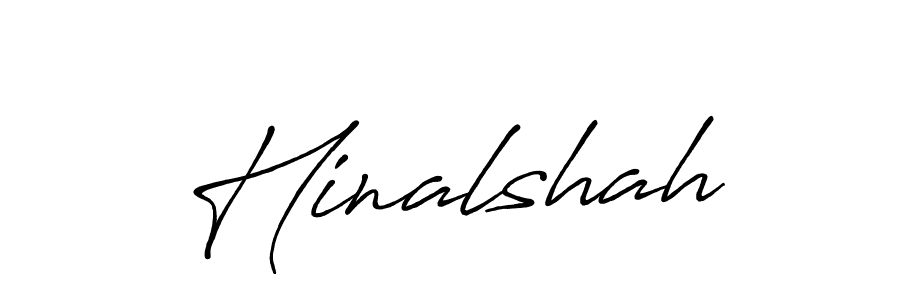 How to make Hinalshah signature? Antro_Vectra_Bolder is a professional autograph style. Create handwritten signature for Hinalshah name. Hinalshah signature style 7 images and pictures png