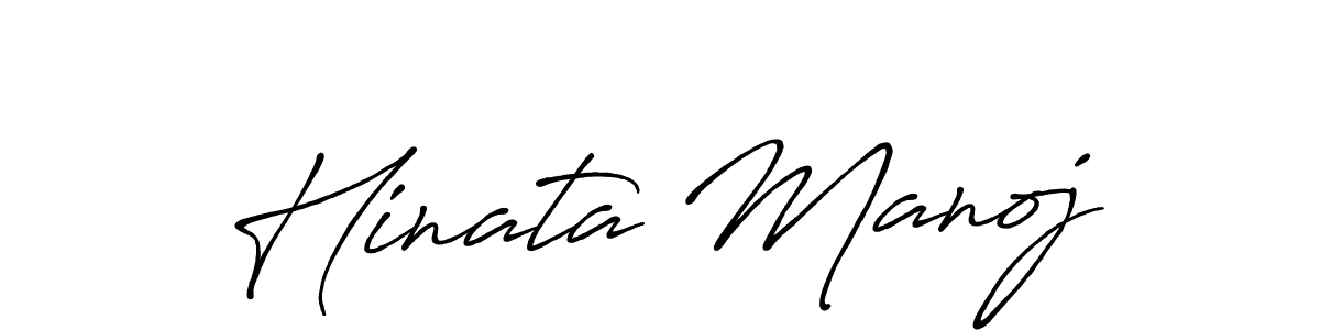 The best way (Antro_Vectra_Bolder) to make a short signature is to pick only two or three words in your name. The name Hinata Manoj include a total of six letters. For converting this name. Hinata Manoj signature style 7 images and pictures png
