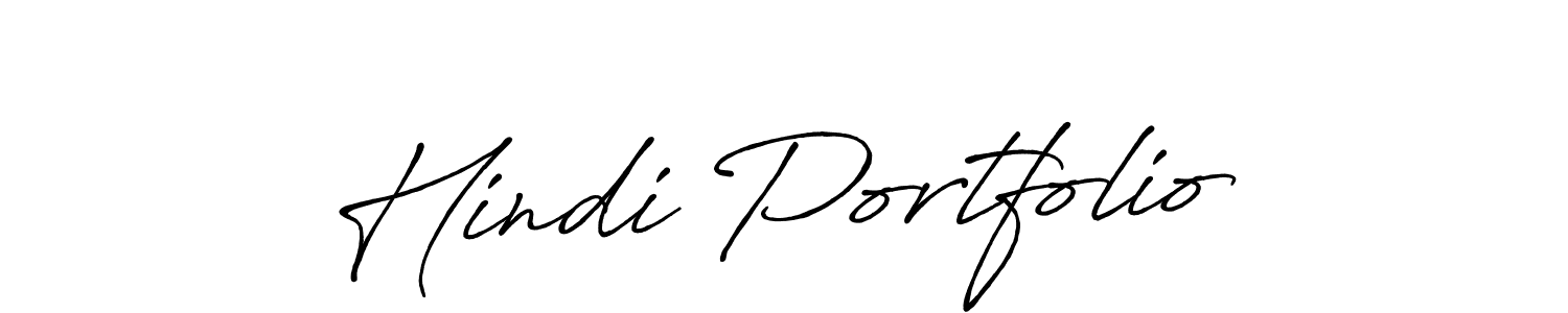 It looks lik you need a new signature style for name Hindi Portfolio. Design unique handwritten (Antro_Vectra_Bolder) signature with our free signature maker in just a few clicks. Hindi Portfolio signature style 7 images and pictures png