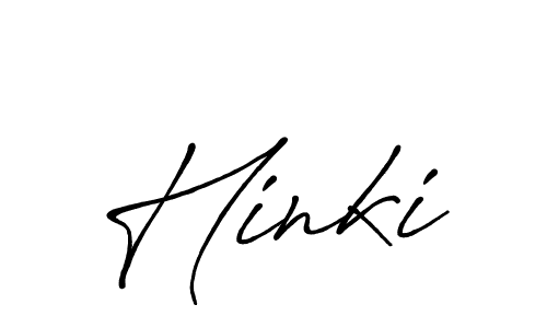 How to make Hinki signature? Antro_Vectra_Bolder is a professional autograph style. Create handwritten signature for Hinki name. Hinki signature style 7 images and pictures png