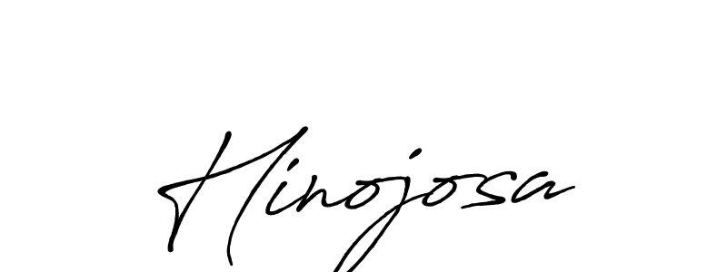 Create a beautiful signature design for name Hinojosa. With this signature (Antro_Vectra_Bolder) fonts, you can make a handwritten signature for free. Hinojosa signature style 7 images and pictures png