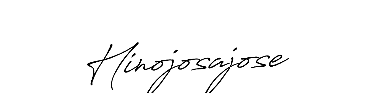 Also we have Hinojosajose name is the best signature style. Create professional handwritten signature collection using Antro_Vectra_Bolder autograph style. Hinojosajose signature style 7 images and pictures png