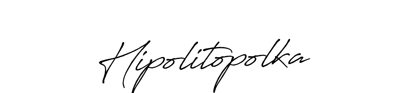 Similarly Antro_Vectra_Bolder is the best handwritten signature design. Signature creator online .You can use it as an online autograph creator for name Hipolitopolka. Hipolitopolka signature style 7 images and pictures png