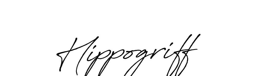 Design your own signature with our free online signature maker. With this signature software, you can create a handwritten (Antro_Vectra_Bolder) signature for name Hippogriff. Hippogriff signature style 7 images and pictures png