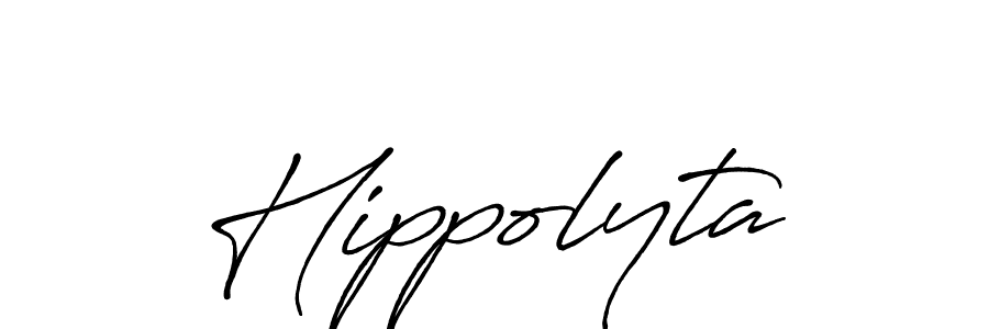 Create a beautiful signature design for name Hippolyta. With this signature (Antro_Vectra_Bolder) fonts, you can make a handwritten signature for free. Hippolyta signature style 7 images and pictures png