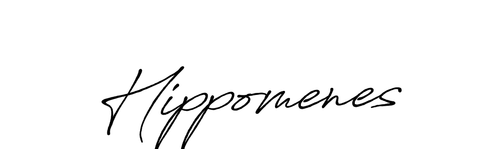 How to make Hippomenes signature? Antro_Vectra_Bolder is a professional autograph style. Create handwritten signature for Hippomenes name. Hippomenes signature style 7 images and pictures png