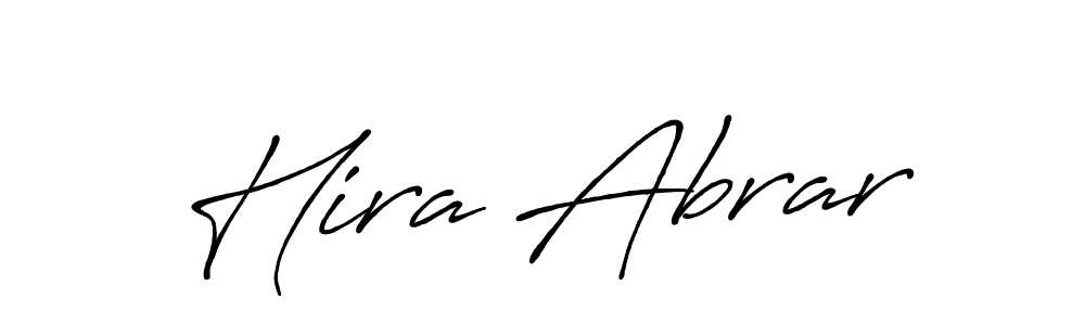 Also we have Hira Abrar name is the best signature style. Create professional handwritten signature collection using Antro_Vectra_Bolder autograph style. Hira Abrar signature style 7 images and pictures png