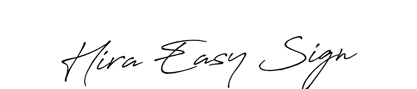 How to make Hira Easy Sign signature? Antro_Vectra_Bolder is a professional autograph style. Create handwritten signature for Hira Easy Sign name. Hira Easy Sign signature style 7 images and pictures png