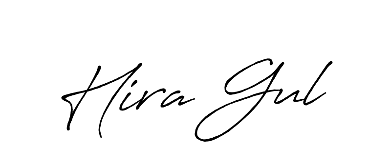 How to make Hira Gul name signature. Use Antro_Vectra_Bolder style for creating short signs online. This is the latest handwritten sign. Hira Gul signature style 7 images and pictures png