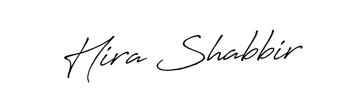 Create a beautiful signature design for name Hira Shabbir. With this signature (Antro_Vectra_Bolder) fonts, you can make a handwritten signature for free. Hira Shabbir signature style 7 images and pictures png
