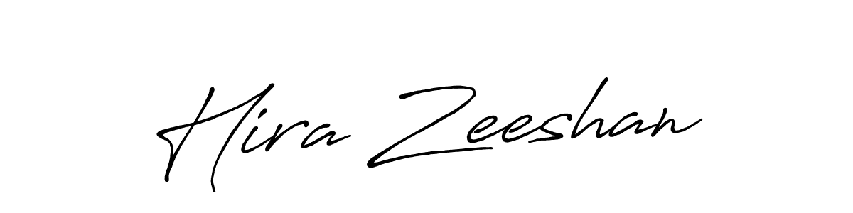 You should practise on your own different ways (Antro_Vectra_Bolder) to write your name (Hira Zeeshan) in signature. don't let someone else do it for you. Hira Zeeshan signature style 7 images and pictures png