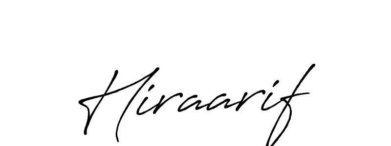 Create a beautiful signature design for name Hiraarif. With this signature (Antro_Vectra_Bolder) fonts, you can make a handwritten signature for free. Hiraarif signature style 7 images and pictures png