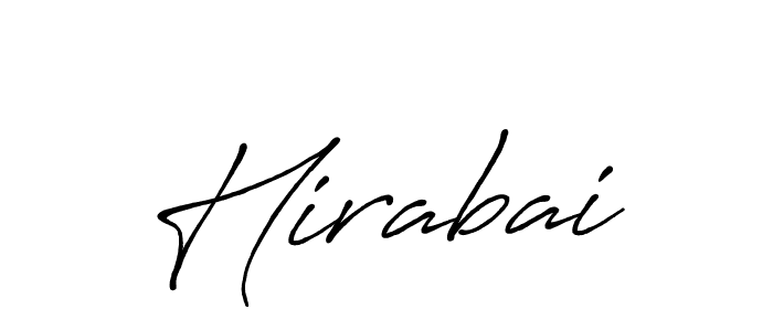 How to make Hirabai signature? Antro_Vectra_Bolder is a professional autograph style. Create handwritten signature for Hirabai name. Hirabai signature style 7 images and pictures png