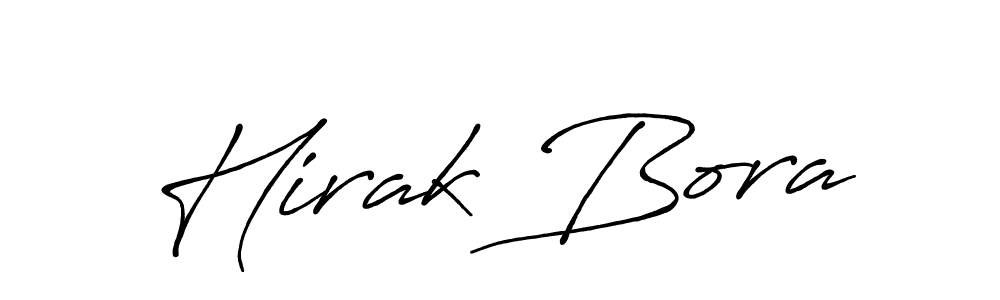 Also we have Hirak Bora name is the best signature style. Create professional handwritten signature collection using Antro_Vectra_Bolder autograph style. Hirak Bora signature style 7 images and pictures png