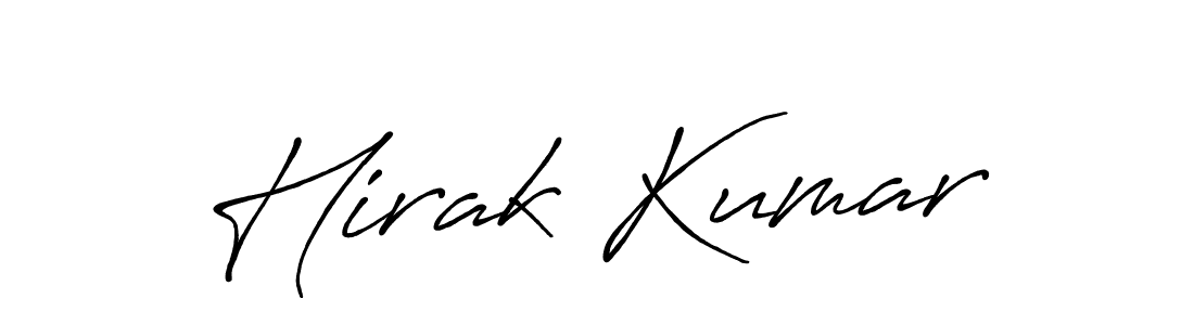 Also we have Hirak Kumar name is the best signature style. Create professional handwritten signature collection using Antro_Vectra_Bolder autograph style. Hirak Kumar signature style 7 images and pictures png