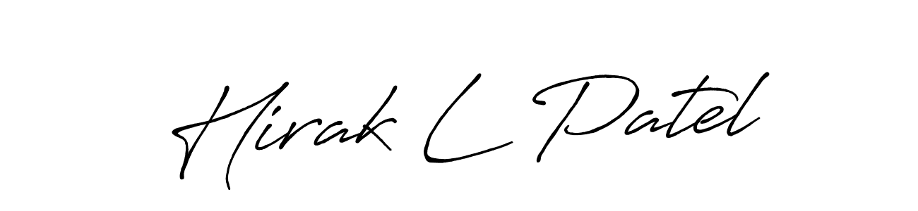 You should practise on your own different ways (Antro_Vectra_Bolder) to write your name (Hirak L Patel) in signature. don't let someone else do it for you. Hirak L Patel signature style 7 images and pictures png