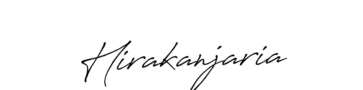Also we have Hirakanjaria name is the best signature style. Create professional handwritten signature collection using Antro_Vectra_Bolder autograph style. Hirakanjaria signature style 7 images and pictures png