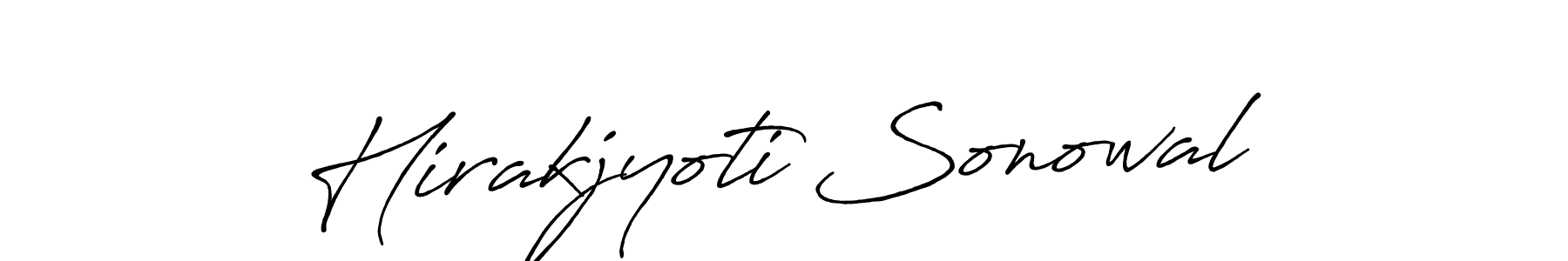 Antro_Vectra_Bolder is a professional signature style that is perfect for those who want to add a touch of class to their signature. It is also a great choice for those who want to make their signature more unique. Get Hirakjyoti Sonowal name to fancy signature for free. Hirakjyoti Sonowal signature style 7 images and pictures png