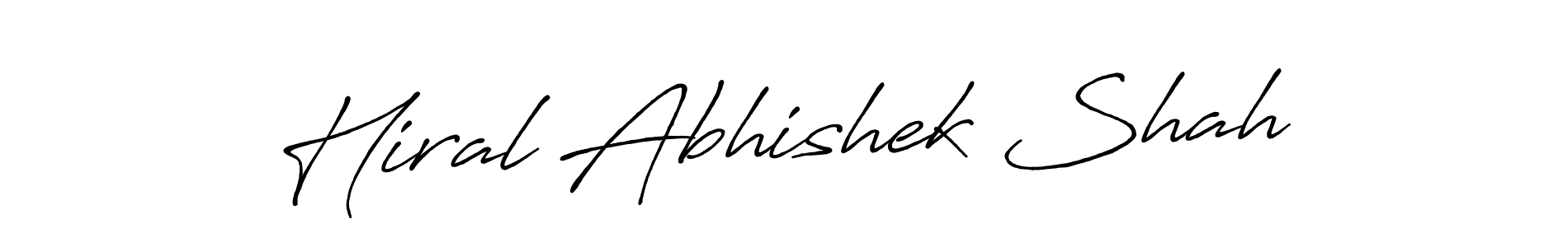You should practise on your own different ways (Antro_Vectra_Bolder) to write your name (Hiral Abhishek Shah) in signature. don't let someone else do it for you. Hiral Abhishek Shah signature style 7 images and pictures png