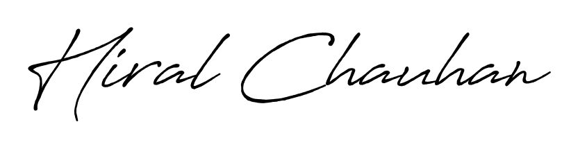 Achieve flawless digital penmanship with Hiral Chauhan name in Antro_Vectra_Bolder font. The perfect tool for creating online signatures. Hiral Chauhan signature style 7 images and pictures png