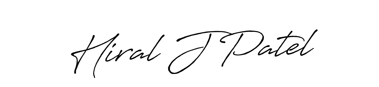 Make a short Hiral J Patel signature style. Manage your documents anywhere anytime using Antro_Vectra_Bolder. Create and add eSignatures, submit forms, share and send files easily. Hiral J Patel signature style 7 images and pictures png