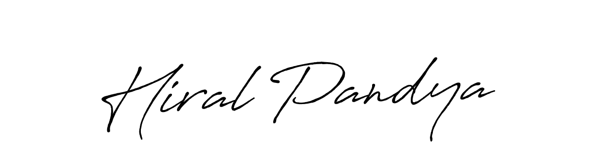 It looks lik you need a new signature style for name Hiral Pandya. Design unique handwritten (Antro_Vectra_Bolder) signature with our free signature maker in just a few clicks. Hiral Pandya signature style 7 images and pictures png