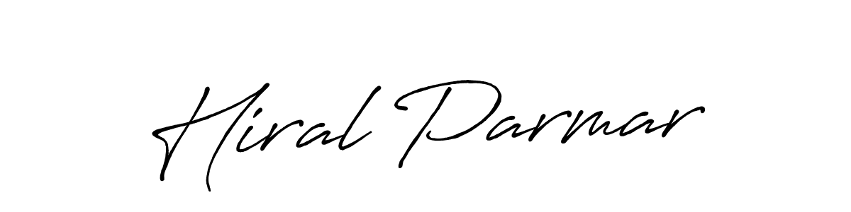 It looks lik you need a new signature style for name Hiral Parmar. Design unique handwritten (Antro_Vectra_Bolder) signature with our free signature maker in just a few clicks. Hiral Parmar signature style 7 images and pictures png