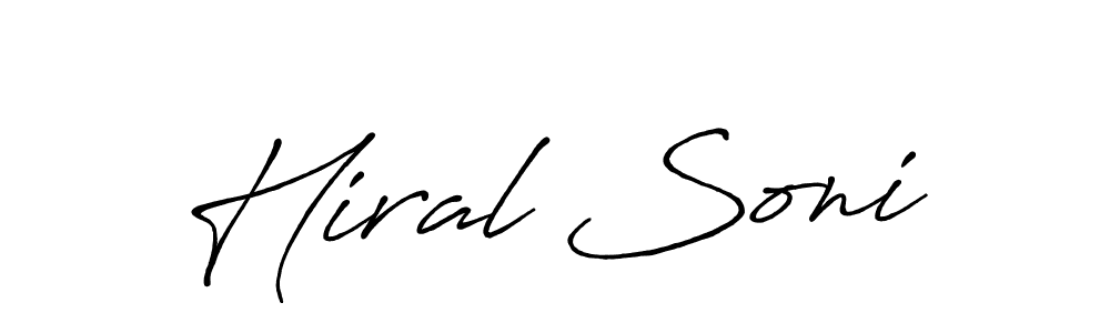 Similarly Antro_Vectra_Bolder is the best handwritten signature design. Signature creator online .You can use it as an online autograph creator for name Hiral Soni. Hiral Soni signature style 7 images and pictures png