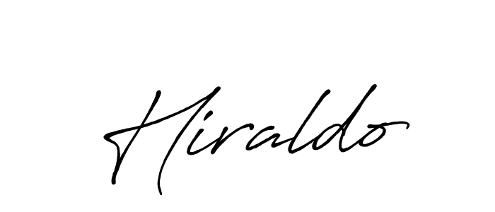 Also we have Hiraldo name is the best signature style. Create professional handwritten signature collection using Antro_Vectra_Bolder autograph style. Hiraldo signature style 7 images and pictures png