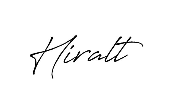 Make a beautiful signature design for name Hiralt. With this signature (Antro_Vectra_Bolder) style, you can create a handwritten signature for free. Hiralt signature style 7 images and pictures png