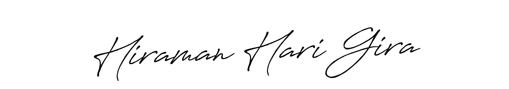Antro_Vectra_Bolder is a professional signature style that is perfect for those who want to add a touch of class to their signature. It is also a great choice for those who want to make their signature more unique. Get Hiraman Hari Gira name to fancy signature for free. Hiraman Hari Gira signature style 7 images and pictures png