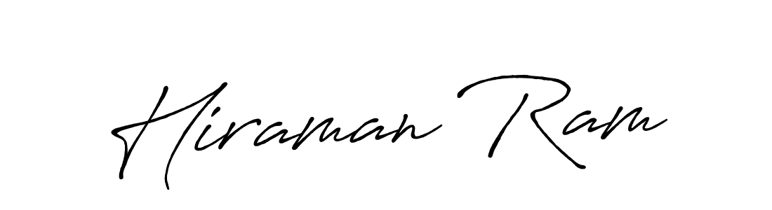 Design your own signature with our free online signature maker. With this signature software, you can create a handwritten (Antro_Vectra_Bolder) signature for name Hiraman Ram. Hiraman Ram signature style 7 images and pictures png