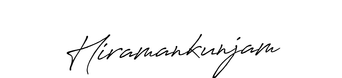 How to make Hiramankunjam signature? Antro_Vectra_Bolder is a professional autograph style. Create handwritten signature for Hiramankunjam name. Hiramankunjam signature style 7 images and pictures png